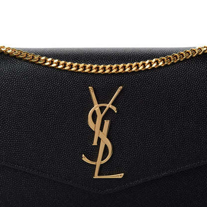 Saint Laurent Grain De Poudre Uptown Chain Wallet Black 10 of 11