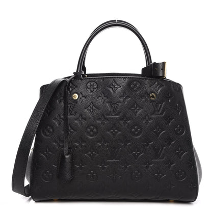 Louis Vuitton Empreinte Montaigne MM Black 1 of 8