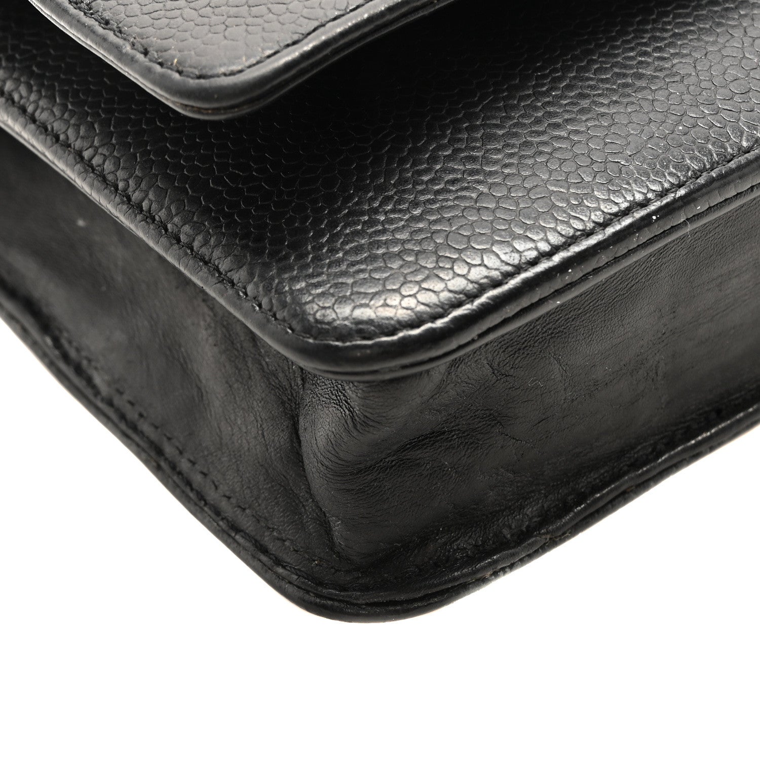 Chanel Caviar Timeless CC Wallet On Chain WOC Black 9 of 11