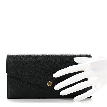 Louis Vuitton Empreinte Sarah Wallet NM Black 2 of 6