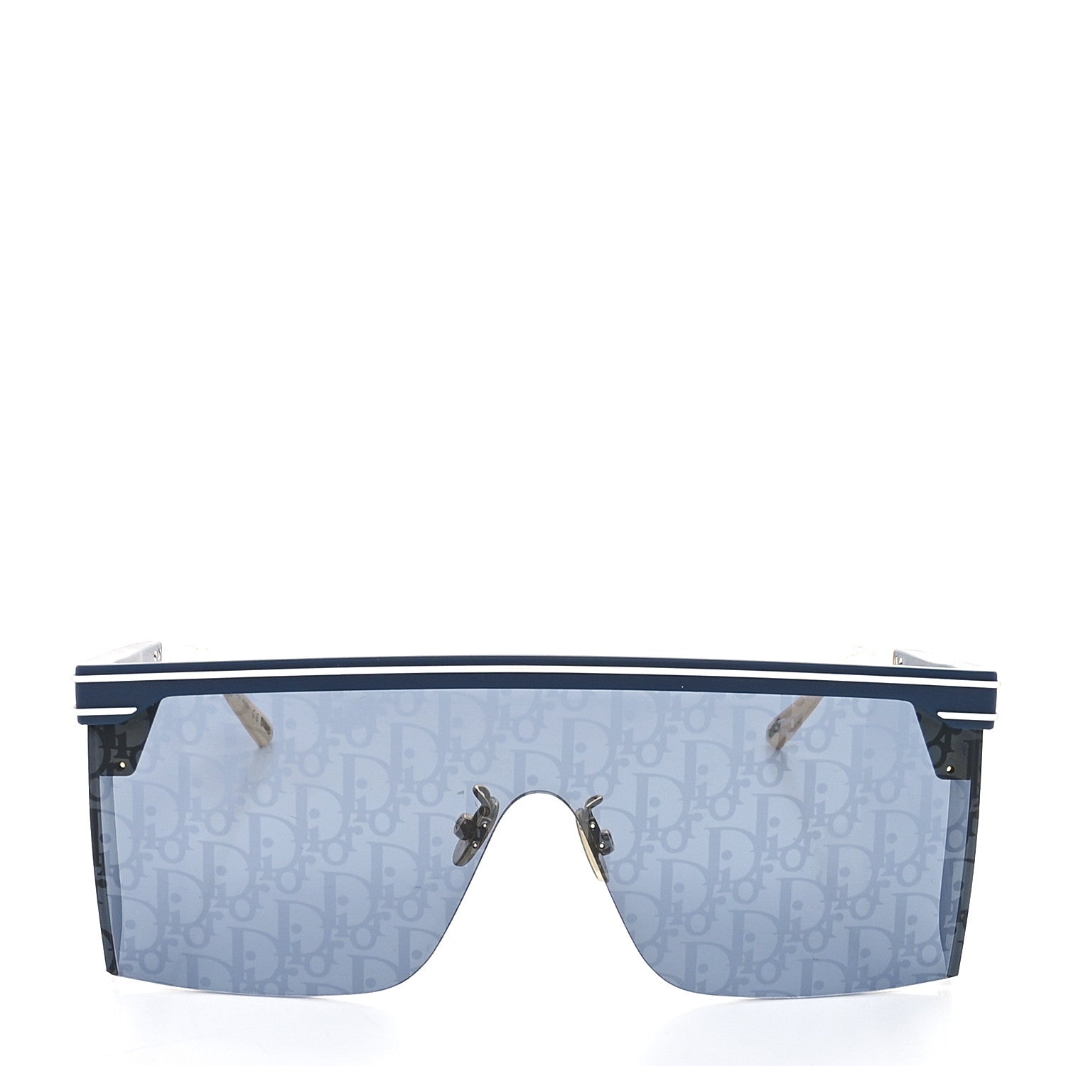 Christian Dior Oblique Diorclub M1U Mask Sunglasses Blue 2 of 7