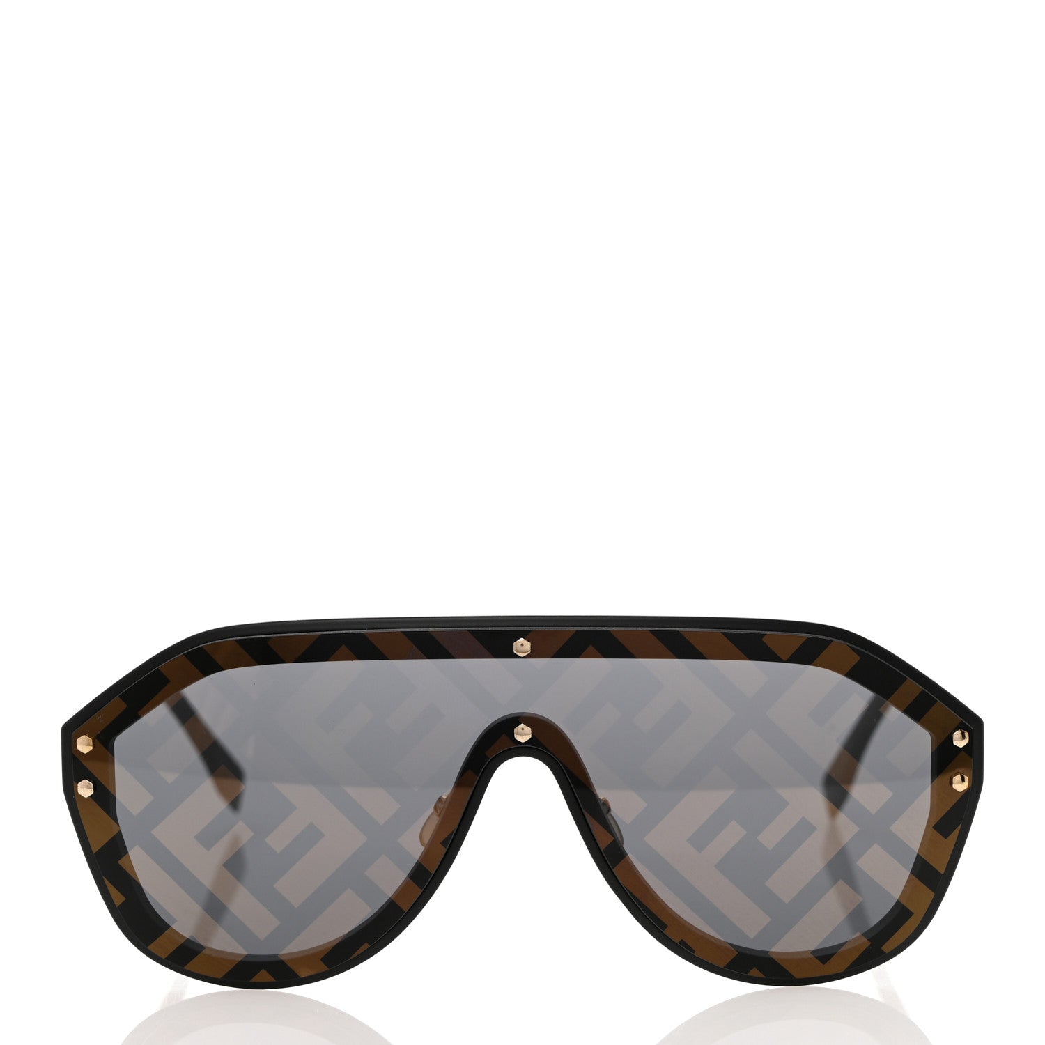 Fendi FF Fabulous Shield Sunglasses FF M0039/G/S Black 2 of 8