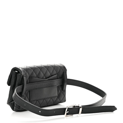 Chanel Grained Calfskin Quilted 2.55 Reissue Flap Belt Bag Clutch Black 3 of 13