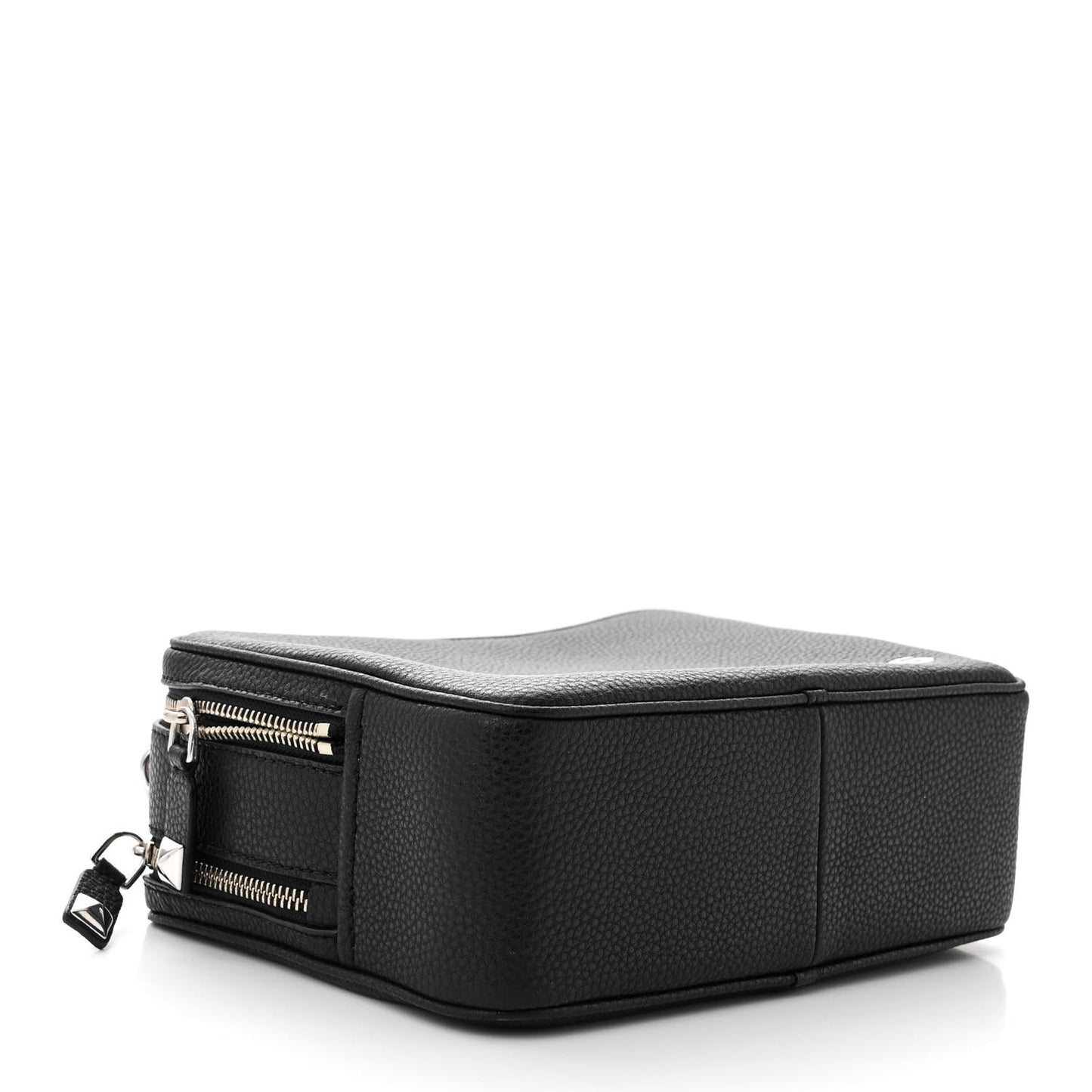 Calfskin Soft Box 23 Shoulder Bag Black White