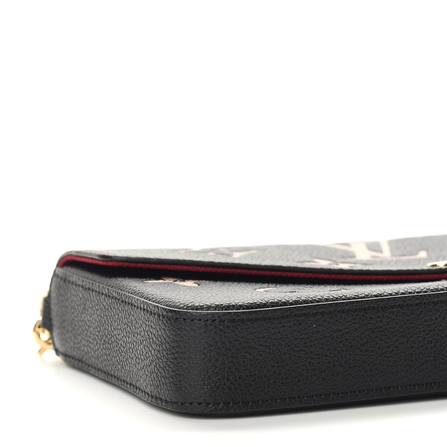 Louis Vuitton Empreinte Monogram Giant Felicie Pochette Black Beige 8 of 9