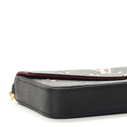Louis Vuitton Empreinte Monogram Giant Felicie Pochette Black Beige 8 of 9