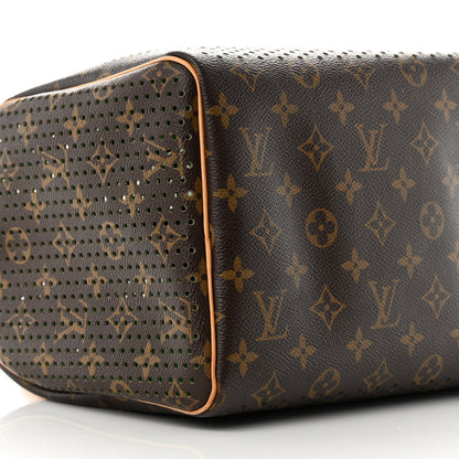 Louis Vuitton Monogram Perforated Speedy 30 Green 10 of 17