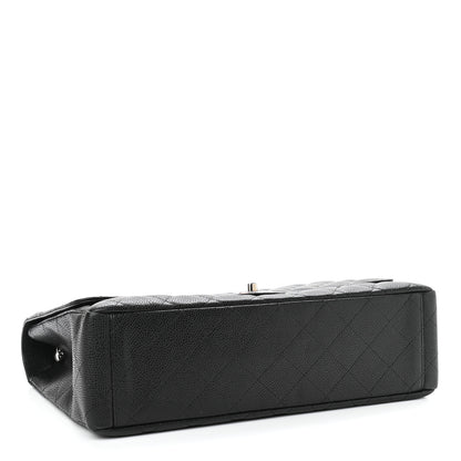 Chanel Caviar Quilted Maxi Single Flap Black 3 of 10