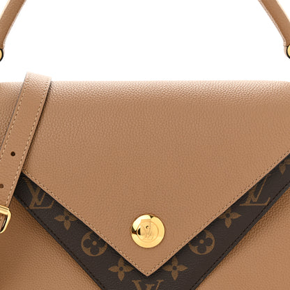 Louis Vuitton LOUIS VUITTON Grained Calfskin Monogram Double V Sesame 7 of 9