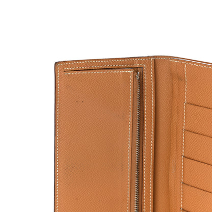 Hermes Epsom Bearn Gusset Wallet Gold 11 of 27