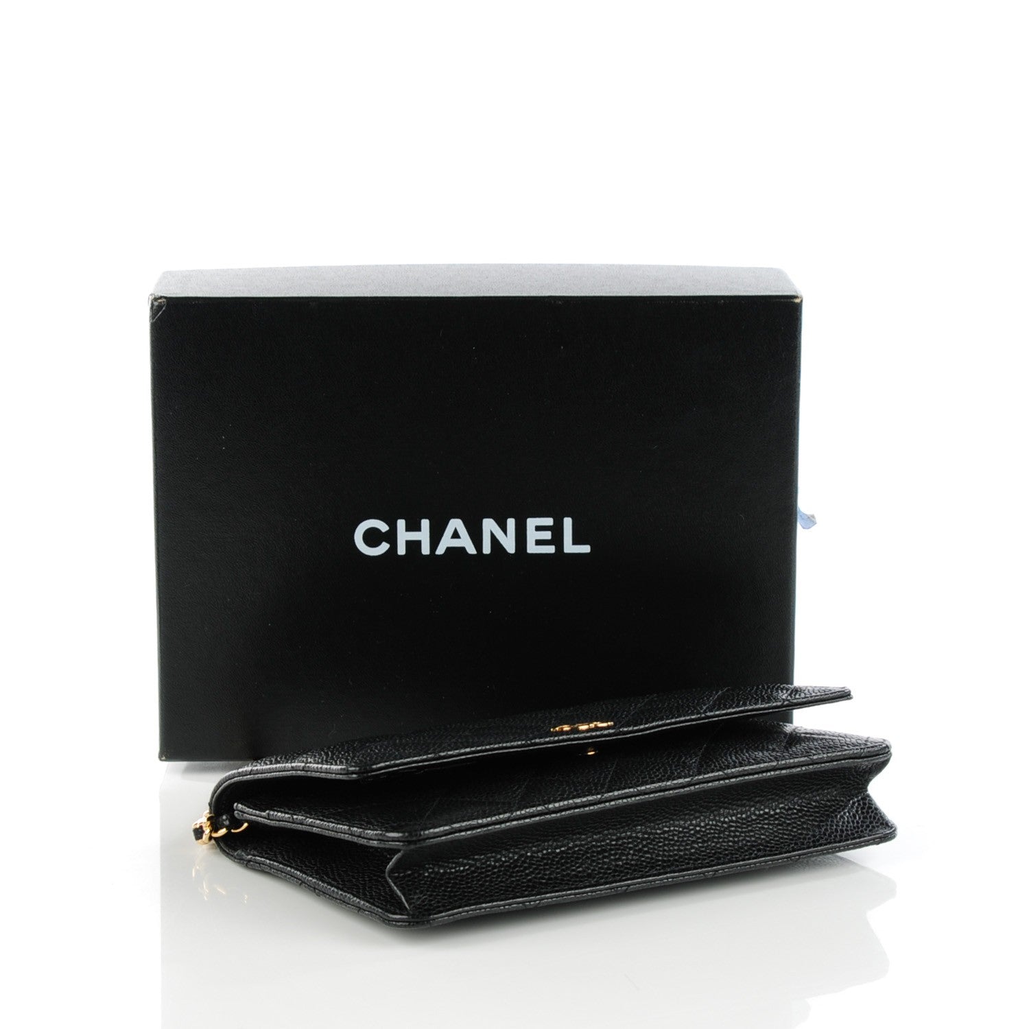 Chanel Caviar Quilted Wallet On Chain WOC Black 4 of 8