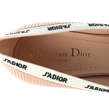 Christian Dior Technical Canvas Ribbon Embroidered J'Adior 65mm Pumps 38 Powder Nude 8 of 8