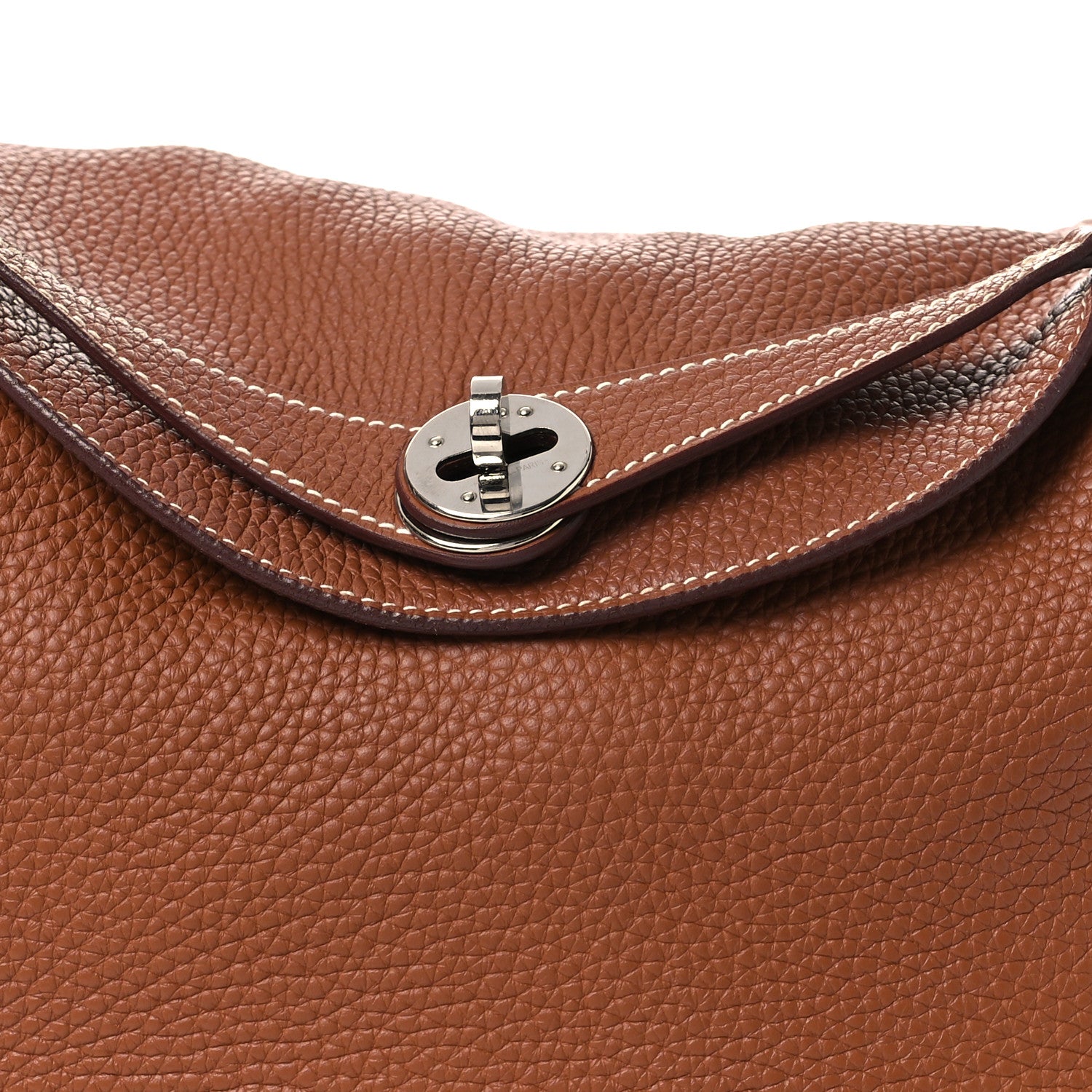 Hermes Taurillon Clemence Lindy 26 Gold 8 of 11