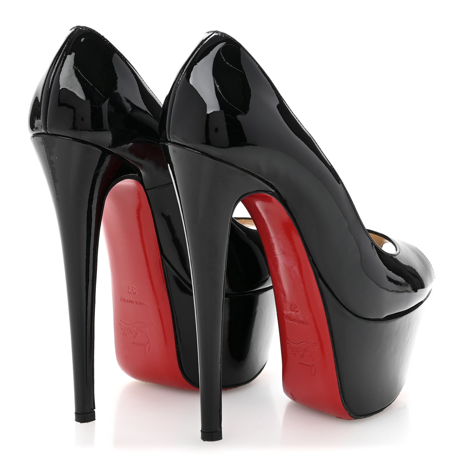 Christian Louboutin Patent Jamie 160 Pumps 37 Black 5 of 10