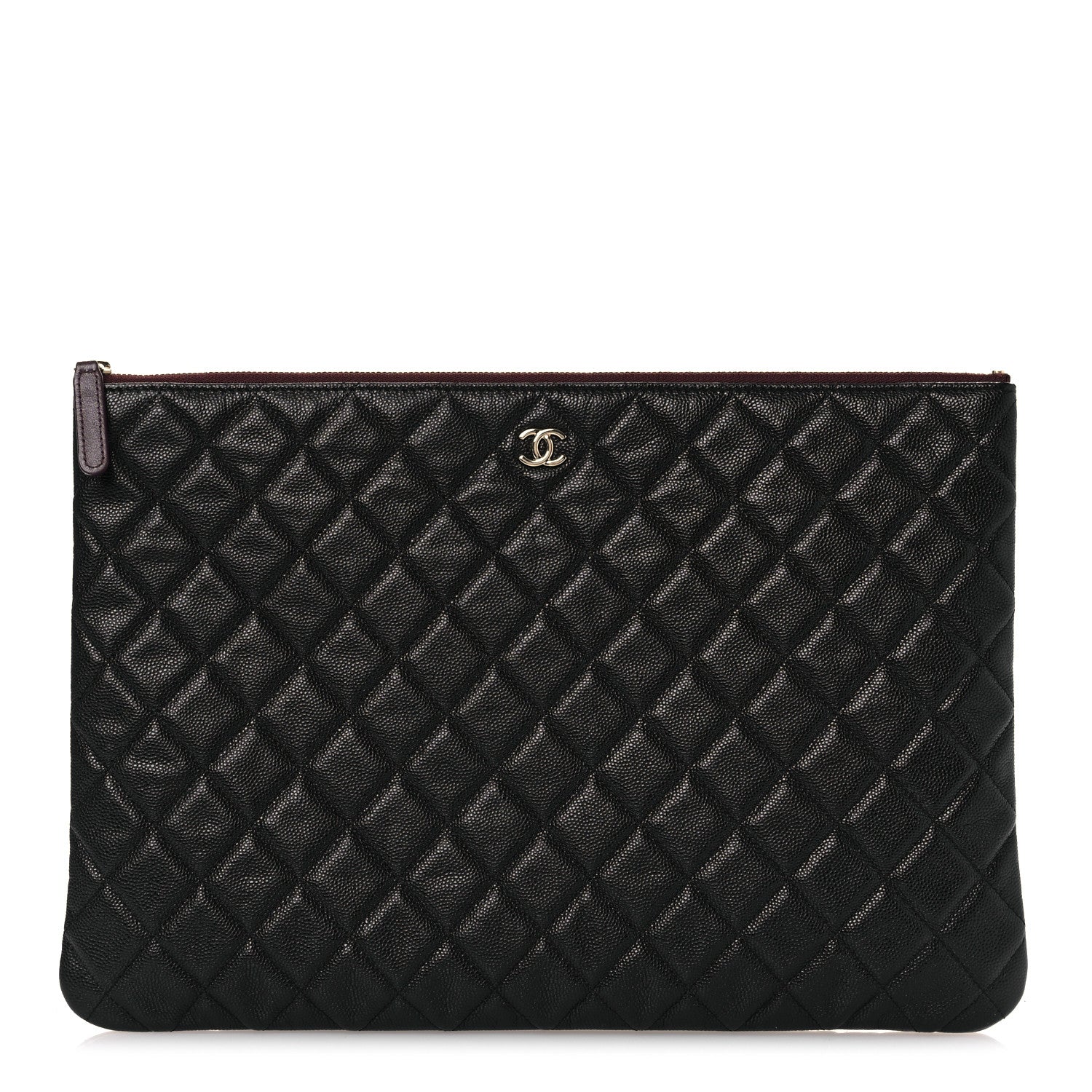 Chanel Caviar Quilted Large Cosmetic Case Black 1 of 8