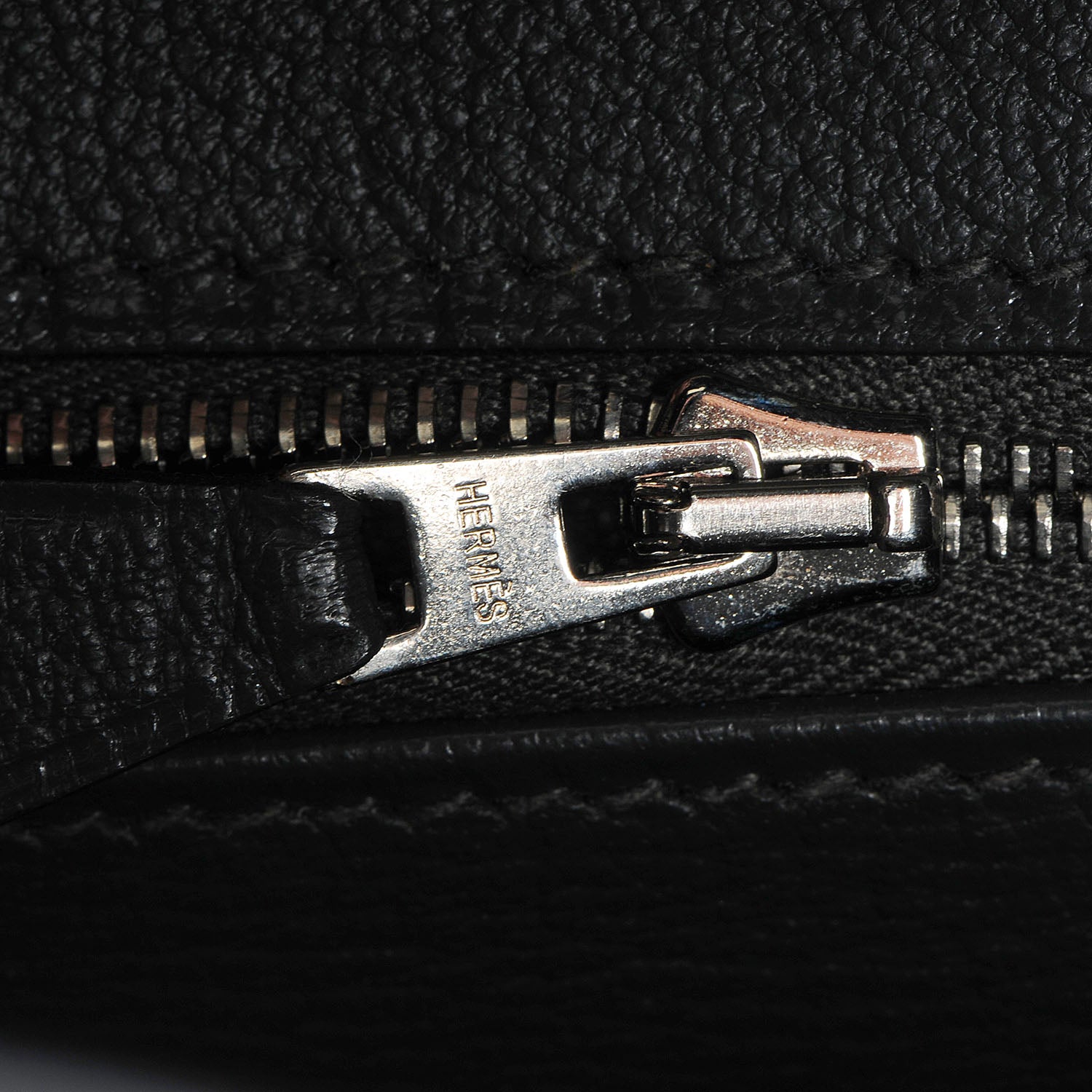 Hermes Taurillon Clemence Horseshoe Birkin 30 Gris Tourterelle and Black 14 of 28