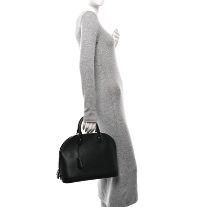 Louis Vuitton Epi Alma MM Black 2 of 10