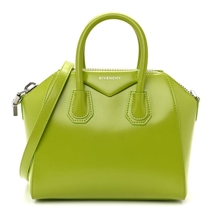 Givenchy Shiny Lord Calfskin Mini Antigona Citrus Green 1 of 9
