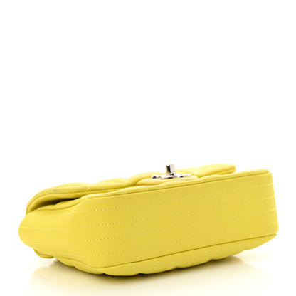 Chanel Rubber Quilted Lambskin Mini Square Coco Rain Flap Yellow 5 of 14