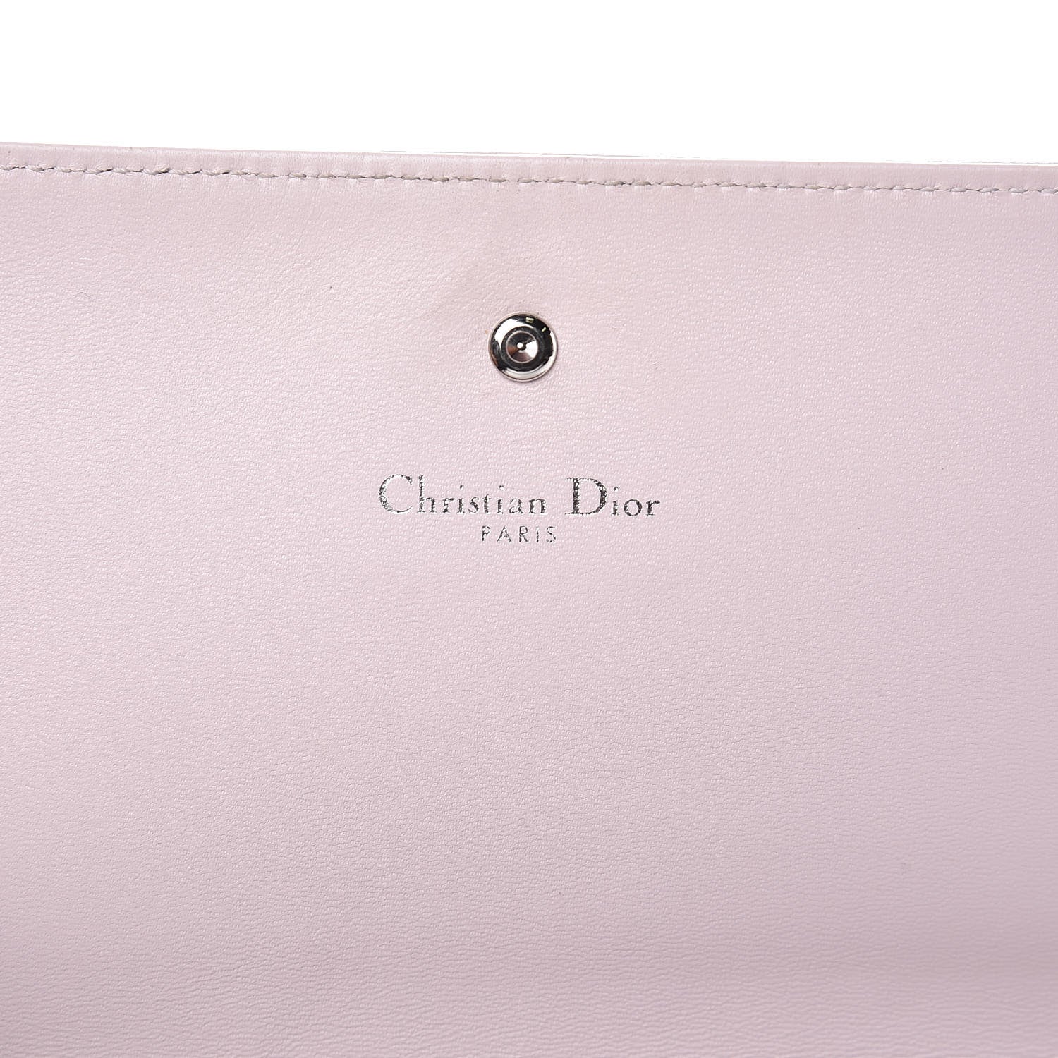 Christian Dior Grained Calfskin Diorama Croisiere Chain Wallet Pink 6 of 15
