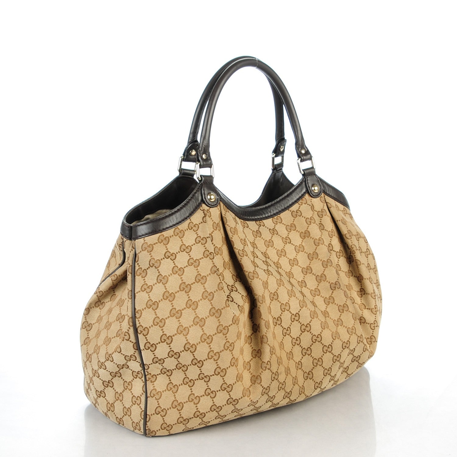 Gucci Monogram Large Sukey Tote Dark Brown 3 of 8