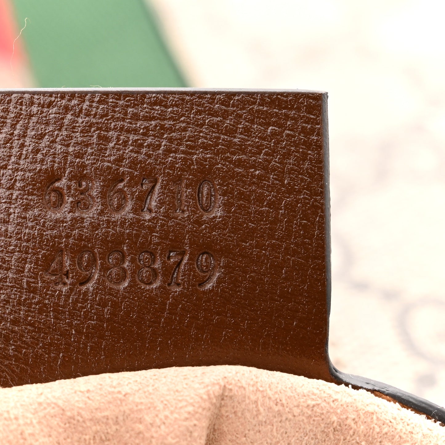 GG Supreme Monogram Azalea Calfskin Web Medium Jackie 1961 Hobo Beige Ebony Brown Sugar
