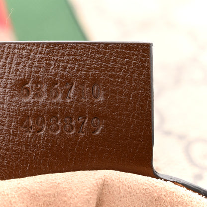 Gucci GG Supreme Monogram Azalea Calfskin Web Medium Jackie 1961 Hobo Beige Ebony Brown Sugar 7 of 10