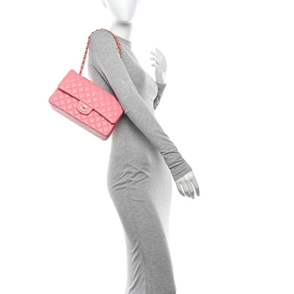 Chanel Lambskin Quilted Medium Double Flap Rose Pink 2 of 14