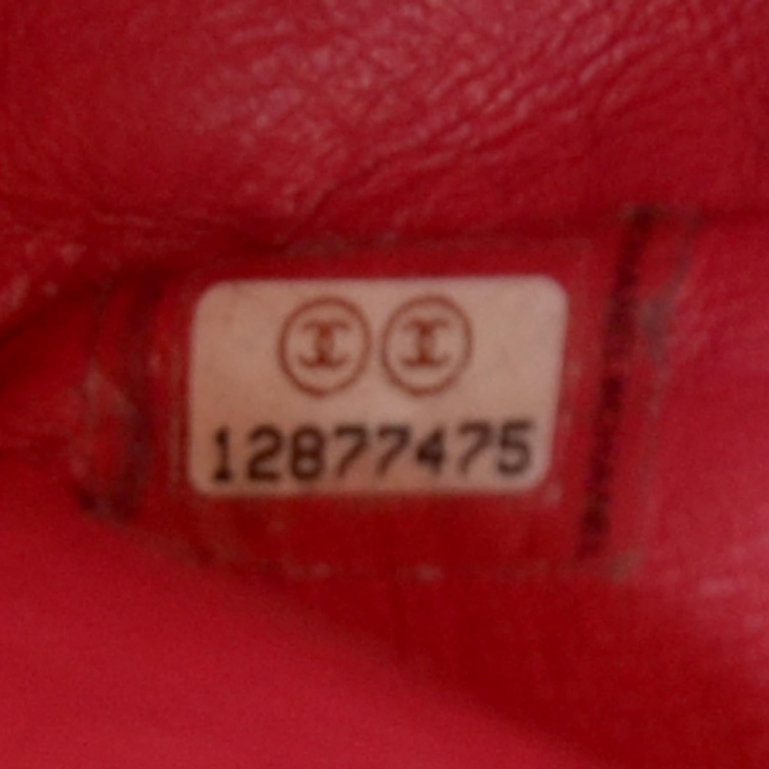 Chanel Washed Caviar Maxi Flap Fuchsia 6 of 9