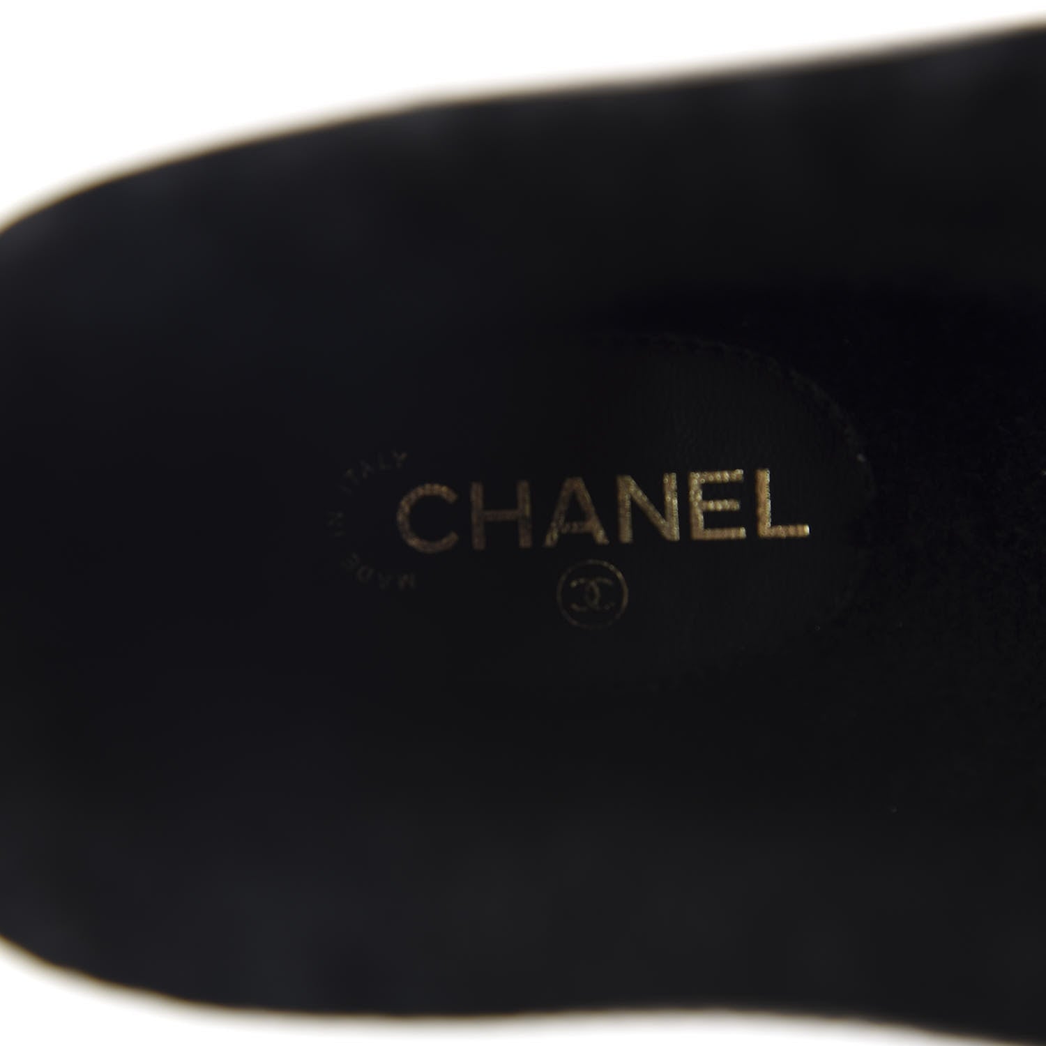 Chanel Crumpled Calfskin Shearling Womens Cap Toe Chain Short Boots 39 Black 7 of 9