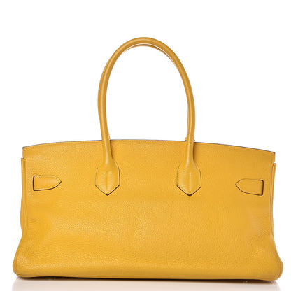 Hermes Taurillon Clemence JPG Shoulder Birkin II Soleil 4 of 39