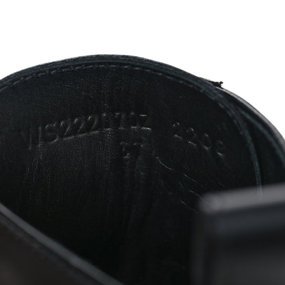 Hermes Glossed Calfskin Funk Ankle Boots 37.5 Black 9 of 10