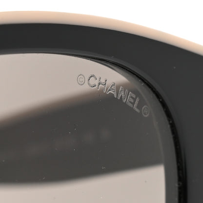 Chanel Acetate CC Butterfly Sunglasses 5414 Black Beige 7 of 8