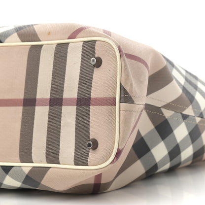 Burberry Supernova Check Tote White 11 of 20