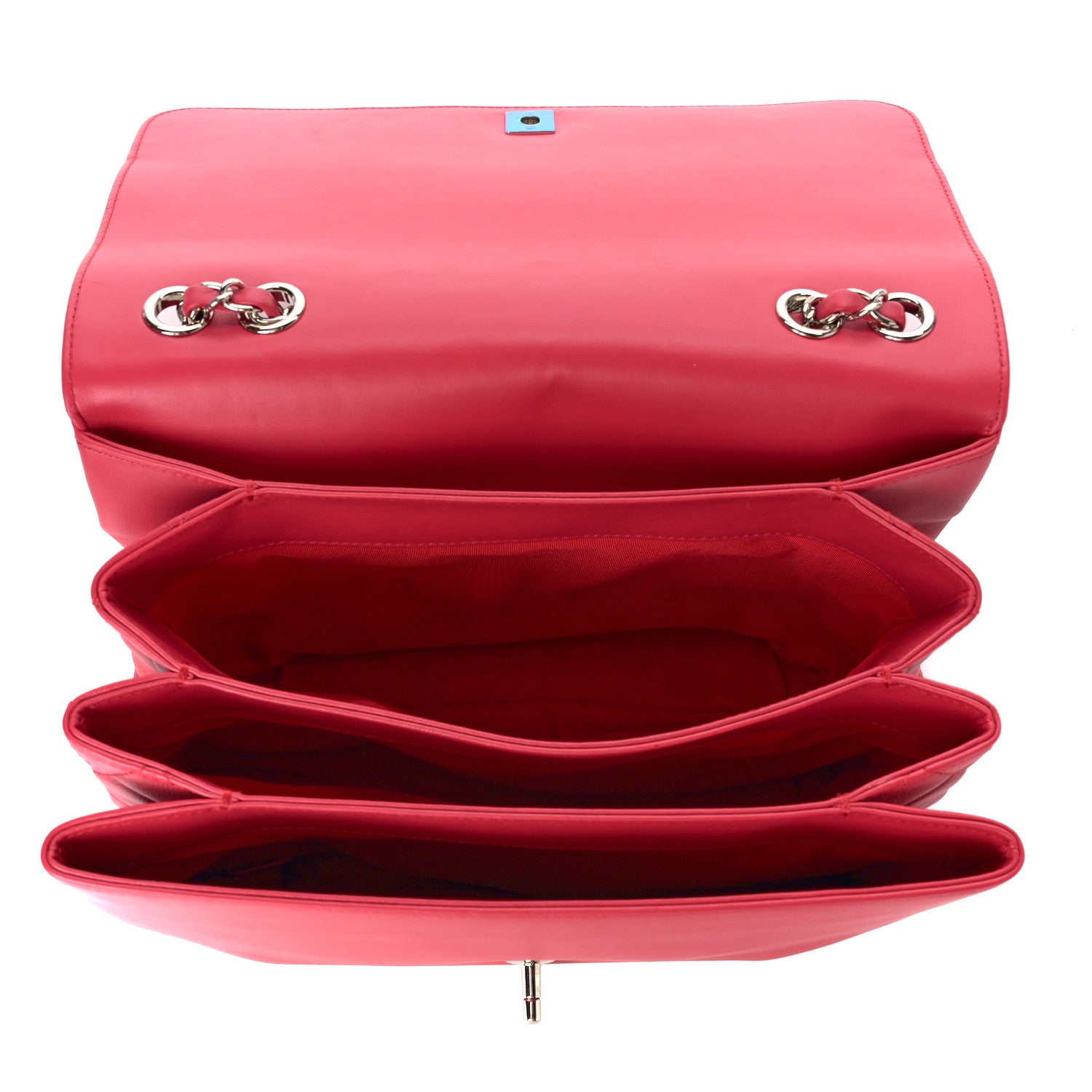 Chanel Calfskin Jumbo Tramezzo Flap Red 5 of 9
