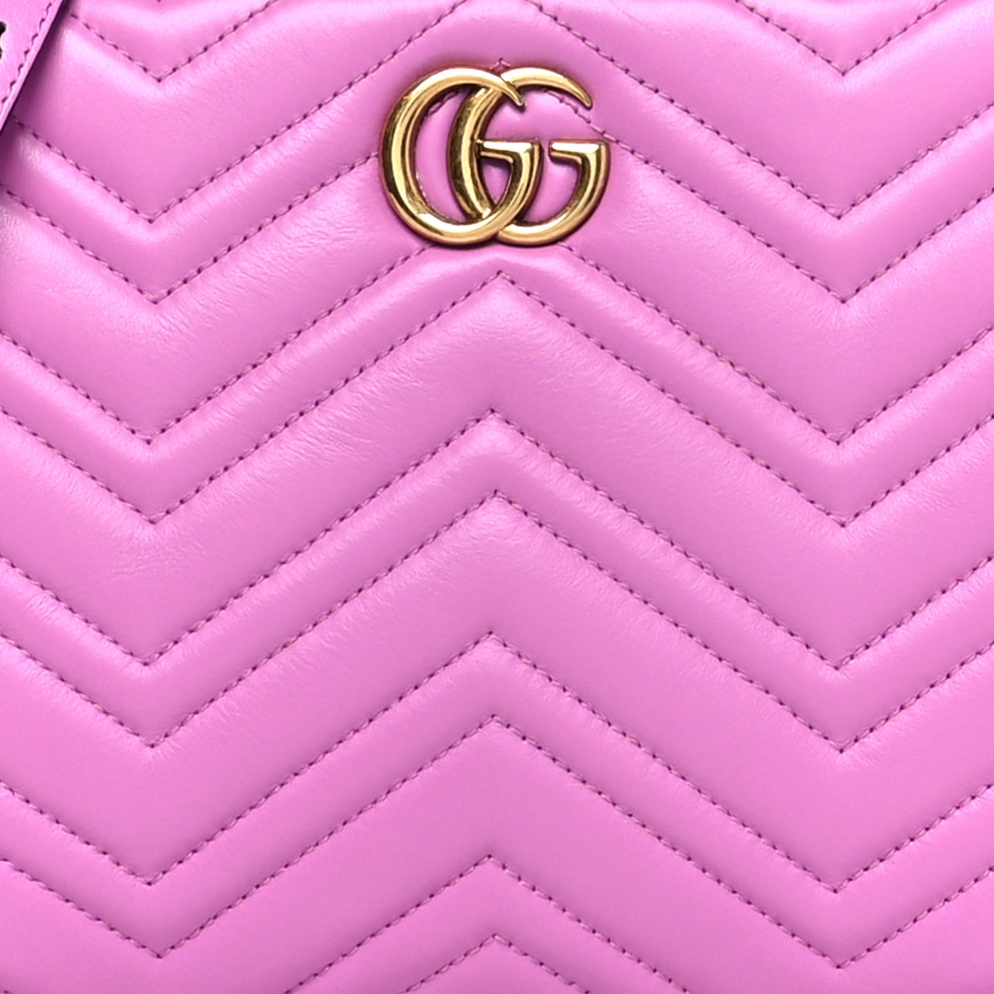 Calfskin Matelasse Small GG Marmont Tote Candy Mousse