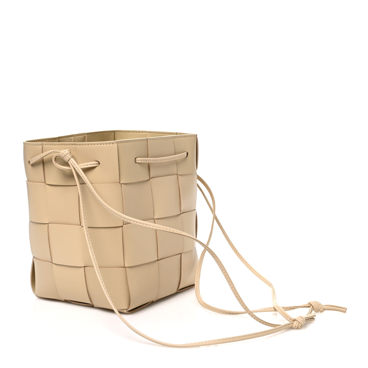 Nappa Maxi Intrecciato Small Cassette Bucket Bag Porridge