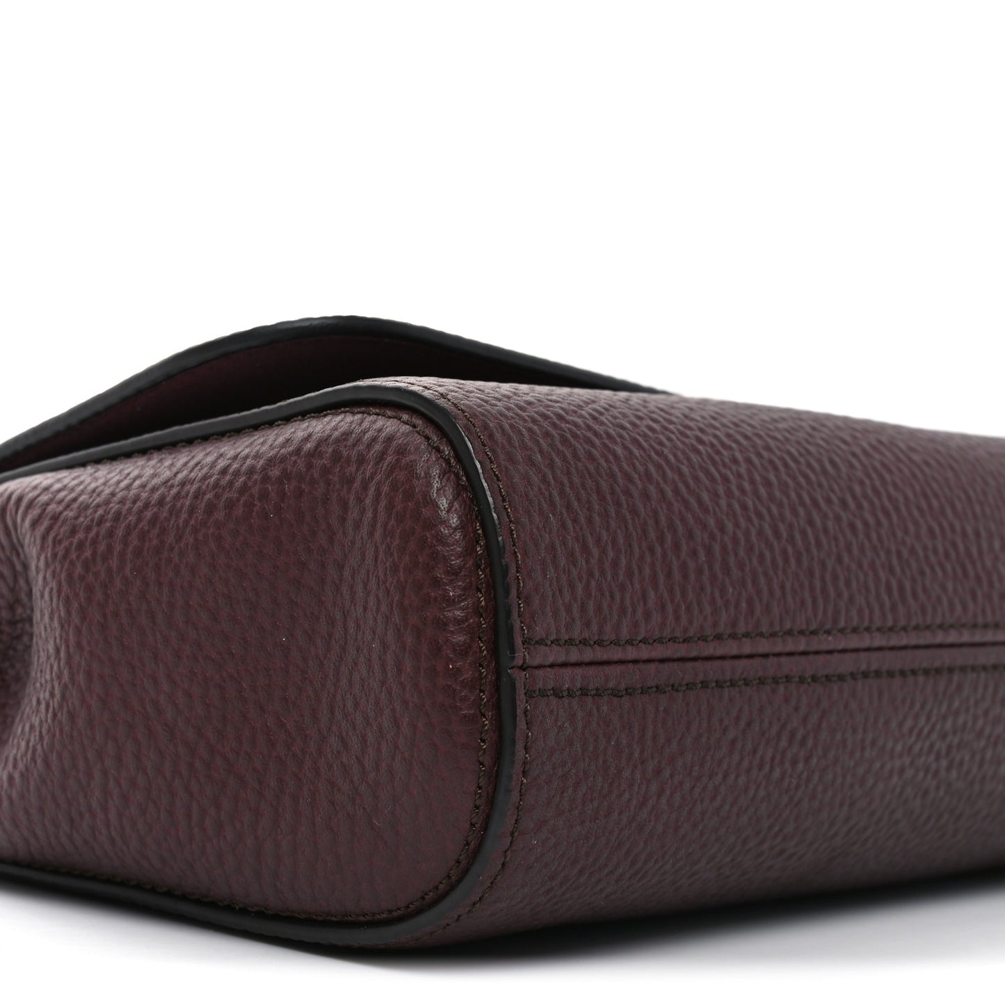 Small Classic Grain Calfskin Small Lily Flap Oxblood