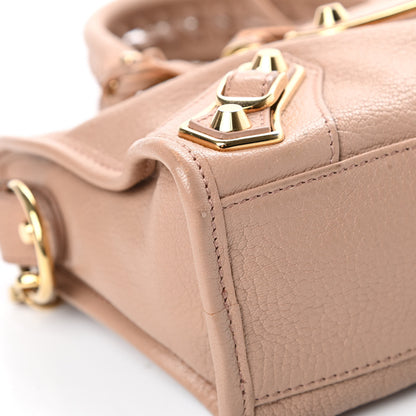 Balenciaga Chevre Gold Metallic Edge Hardware Mini City Rose Des Sables 9 of 13