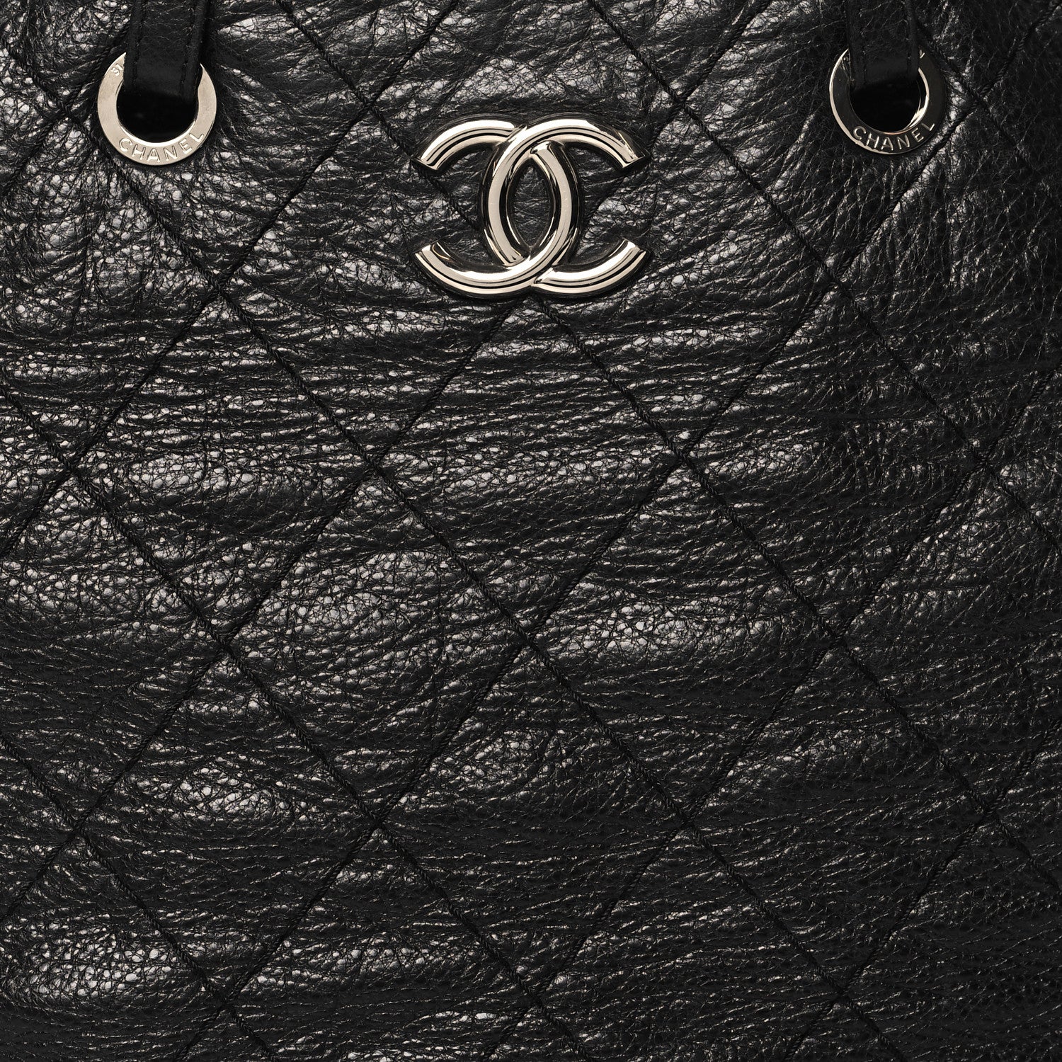 Chanel Glazed Calfskin Large On The Road Tote Black 8 of 14