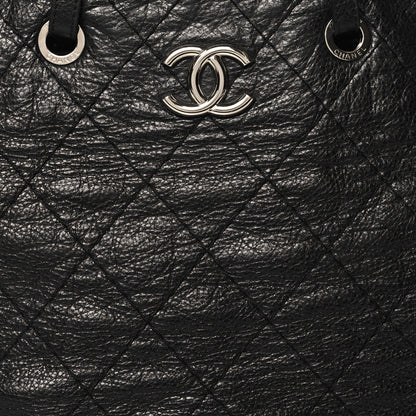 Chanel Glazed Calfskin Large On The Road Tote Black 8 of 14