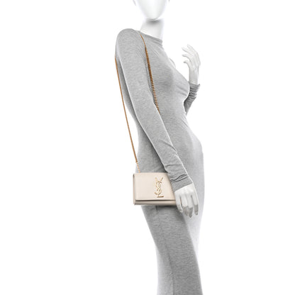 Saint Laurent Grain De Poudre Small Monogram Kate Satchel Crema Soft 2 of 11