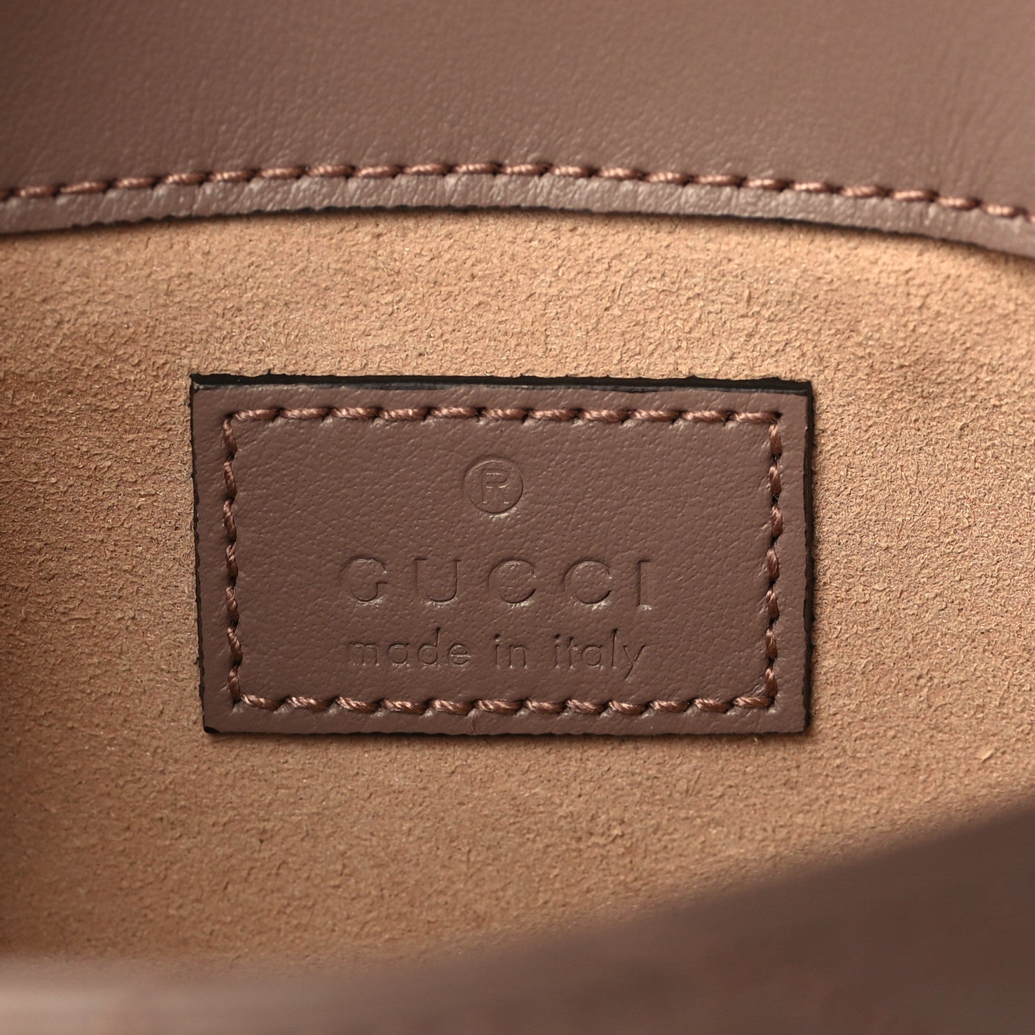 Gucci Calfskin Matelasse Super Mini GG Marmont Shoulder Bag Porcelain Rose 6 of 7