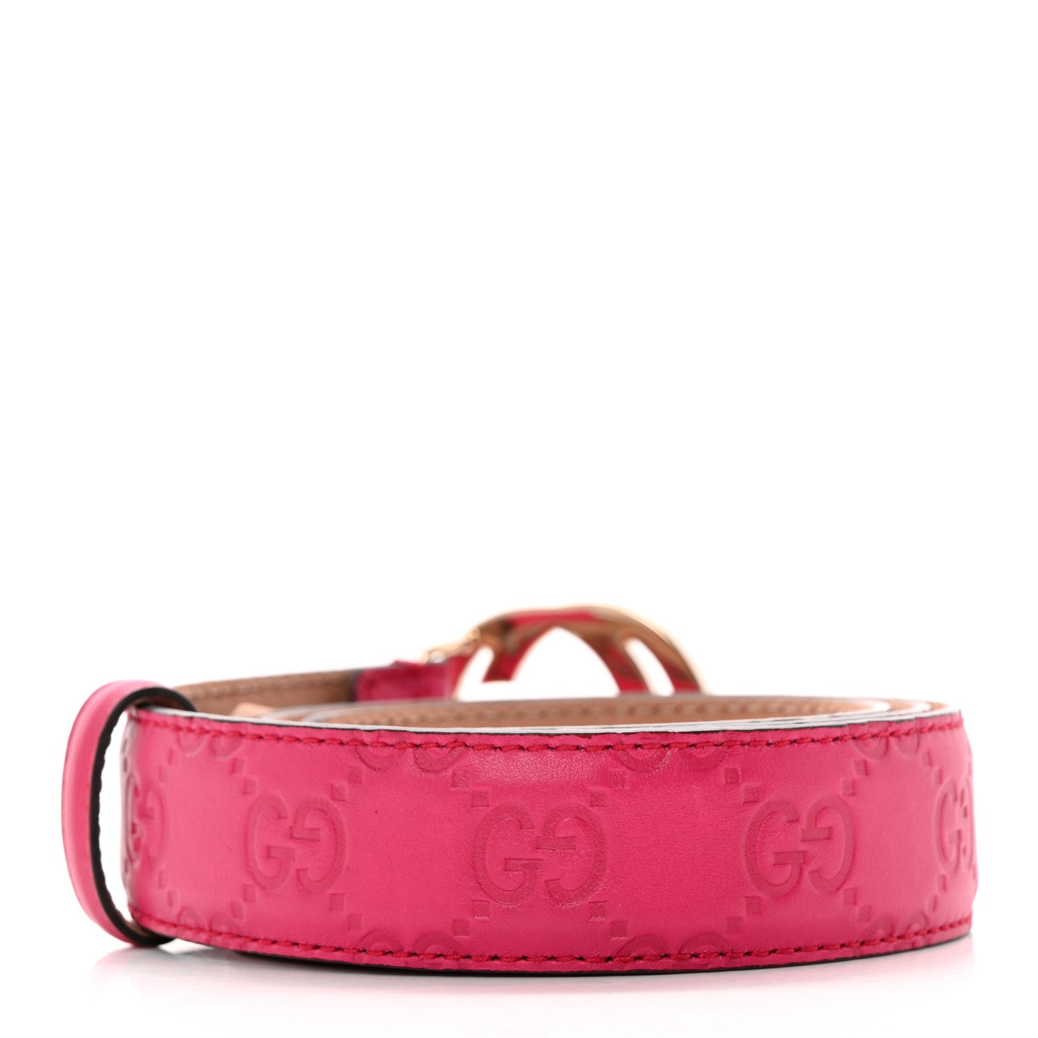 Gucci Guccissima Interlocking G Belt 85 34 Blossom 2 of 9