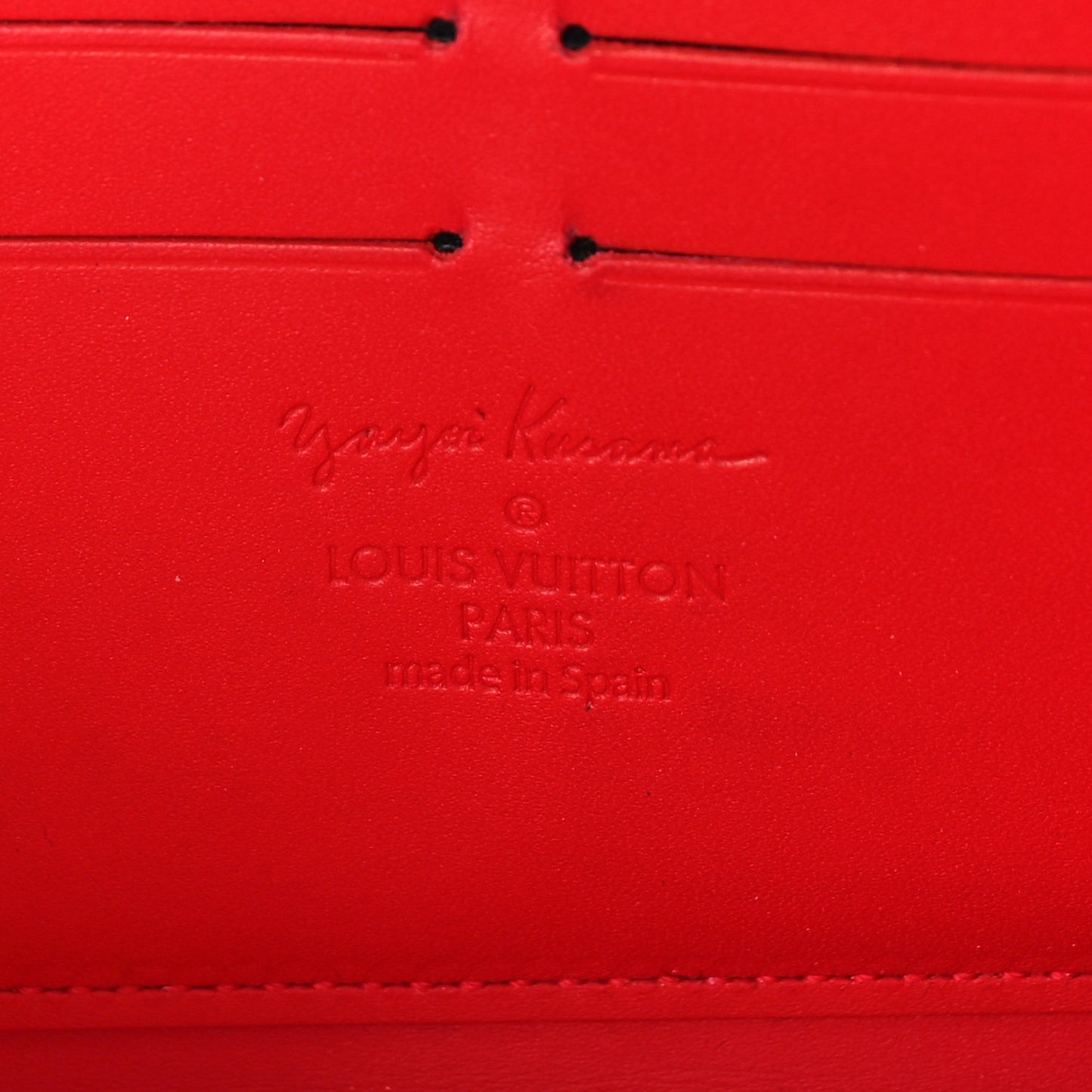 Vernis Kusama Infinity Dots Zippy Wallet Red