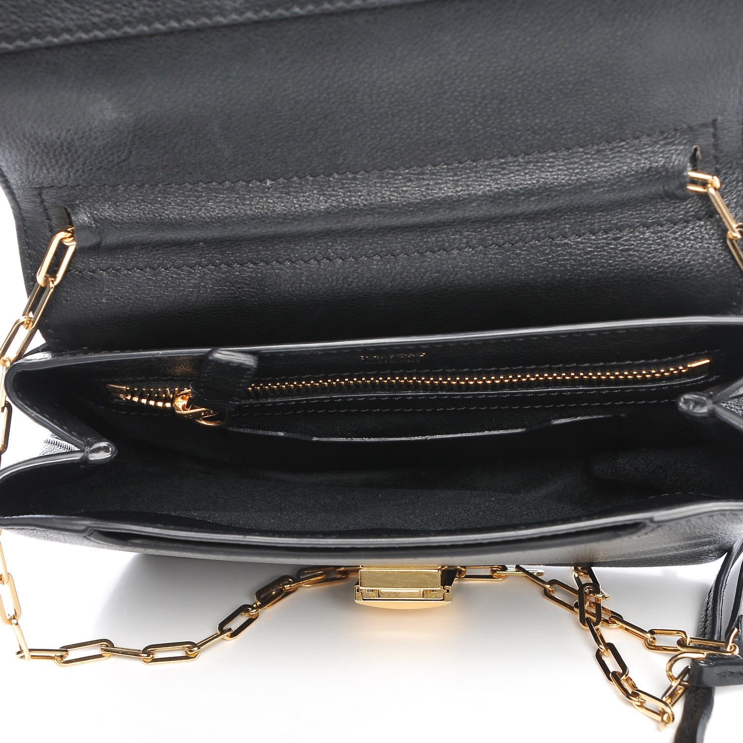 Tom Ford Calfskin Mini Leonica Padlock Satchel Bag Black 5 of 8