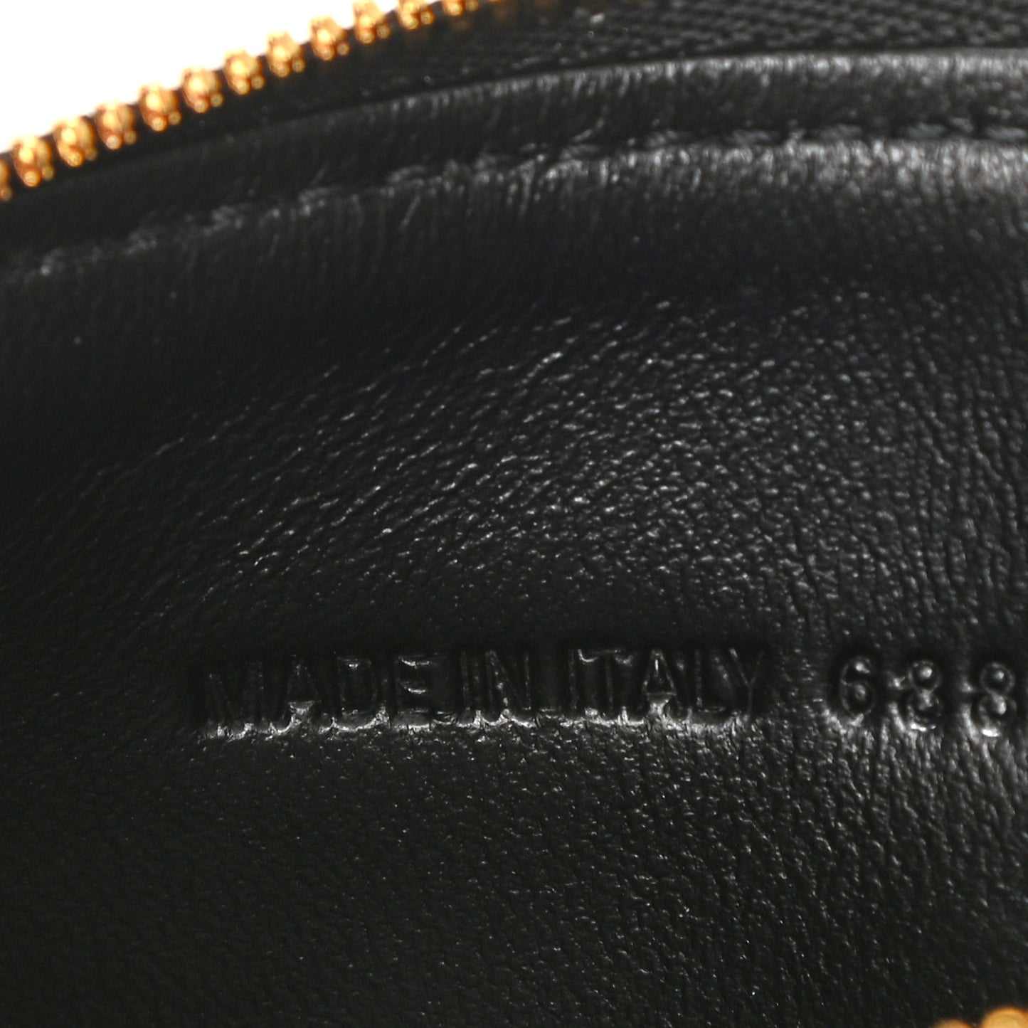 Extra Supple Calfskin Crocodile Embossed Gossip Wallet On Chain Black
