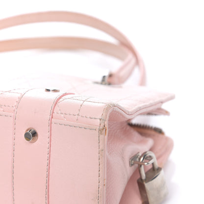 Christian Dior Calfskin Cannage Stitched East West Lady Dior Rose Clair 9 of 21