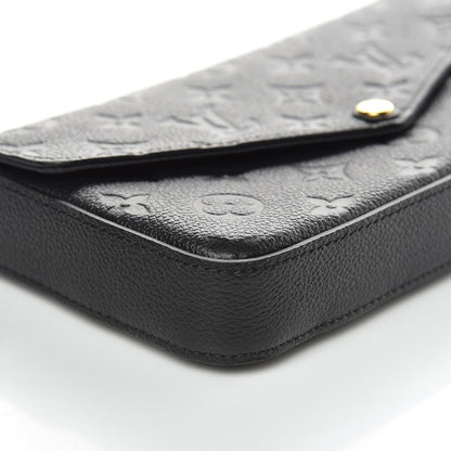 Louis Vuitton Empreinte Pochette Felicie Chain Wallet Black 8 of 11