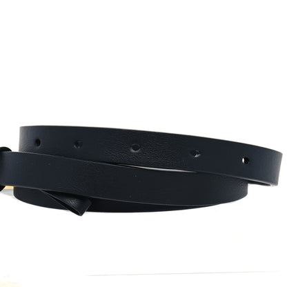 Christian Dior Calfskin Enamel CD Belt 75 30 Black 3 of 5